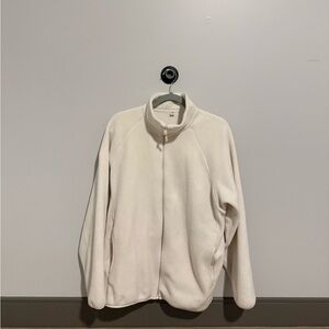 Uniqlo Cream Fleece Jacket